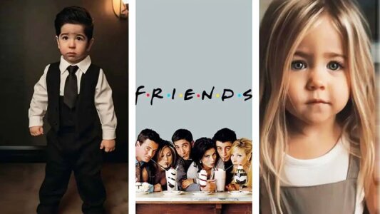 بازیگران سریال فرندز وقتی کودک بودند! = تصاویر